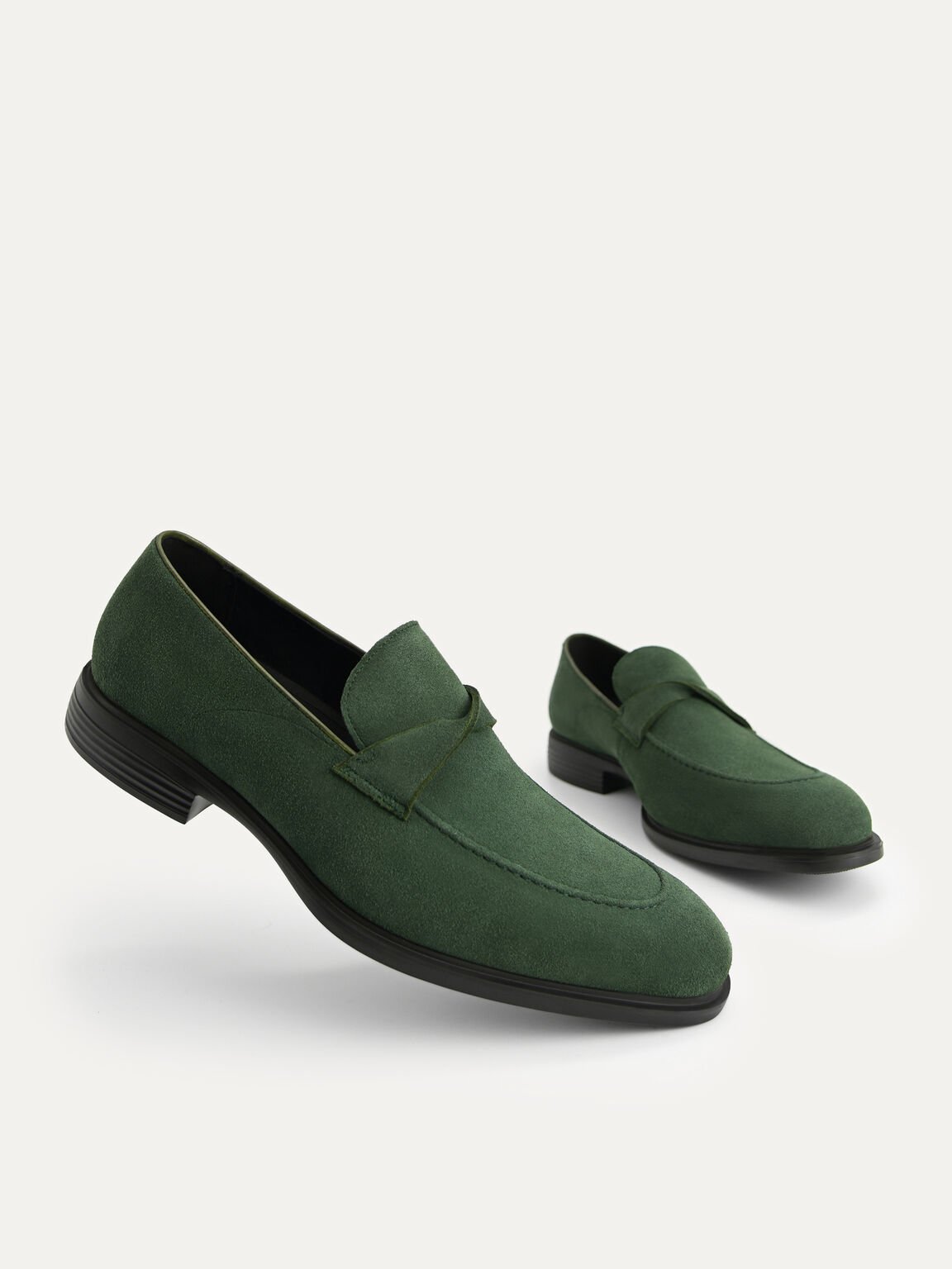 Altitude Leather Loafers, Dark Green