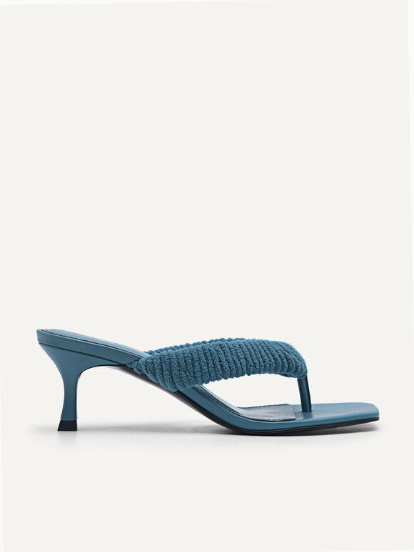 Veranda Heel Thongs, Turquoise