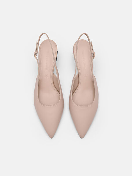 PEDRO Studio Aly Leather Pumps, Nude