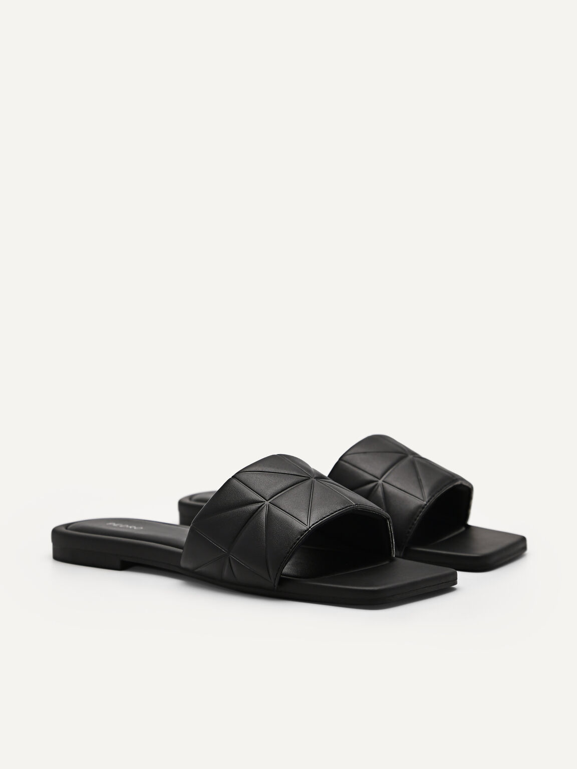 Bianca Pixel Sandals, Black