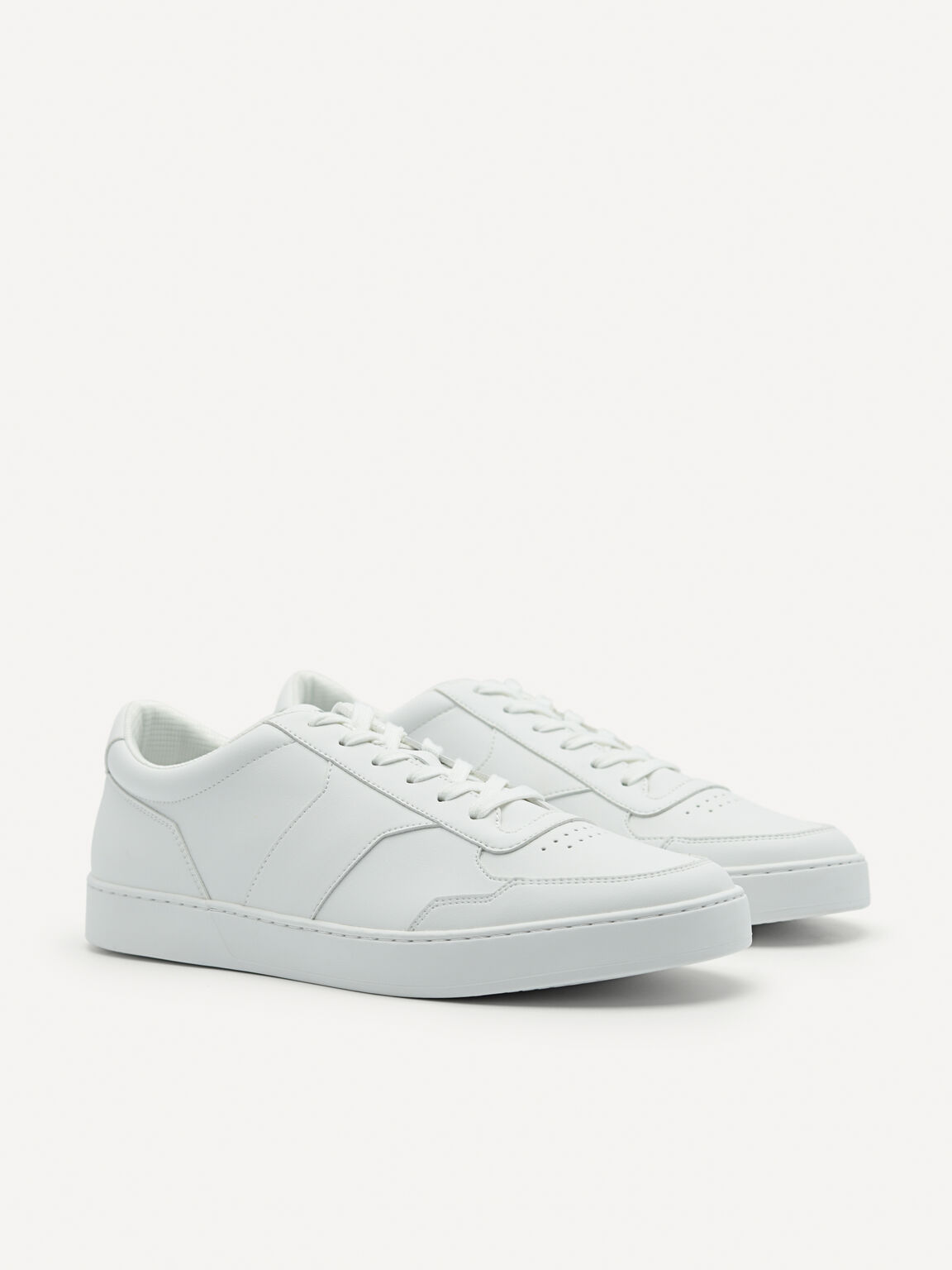 Mono Stride Court Sneakers, White