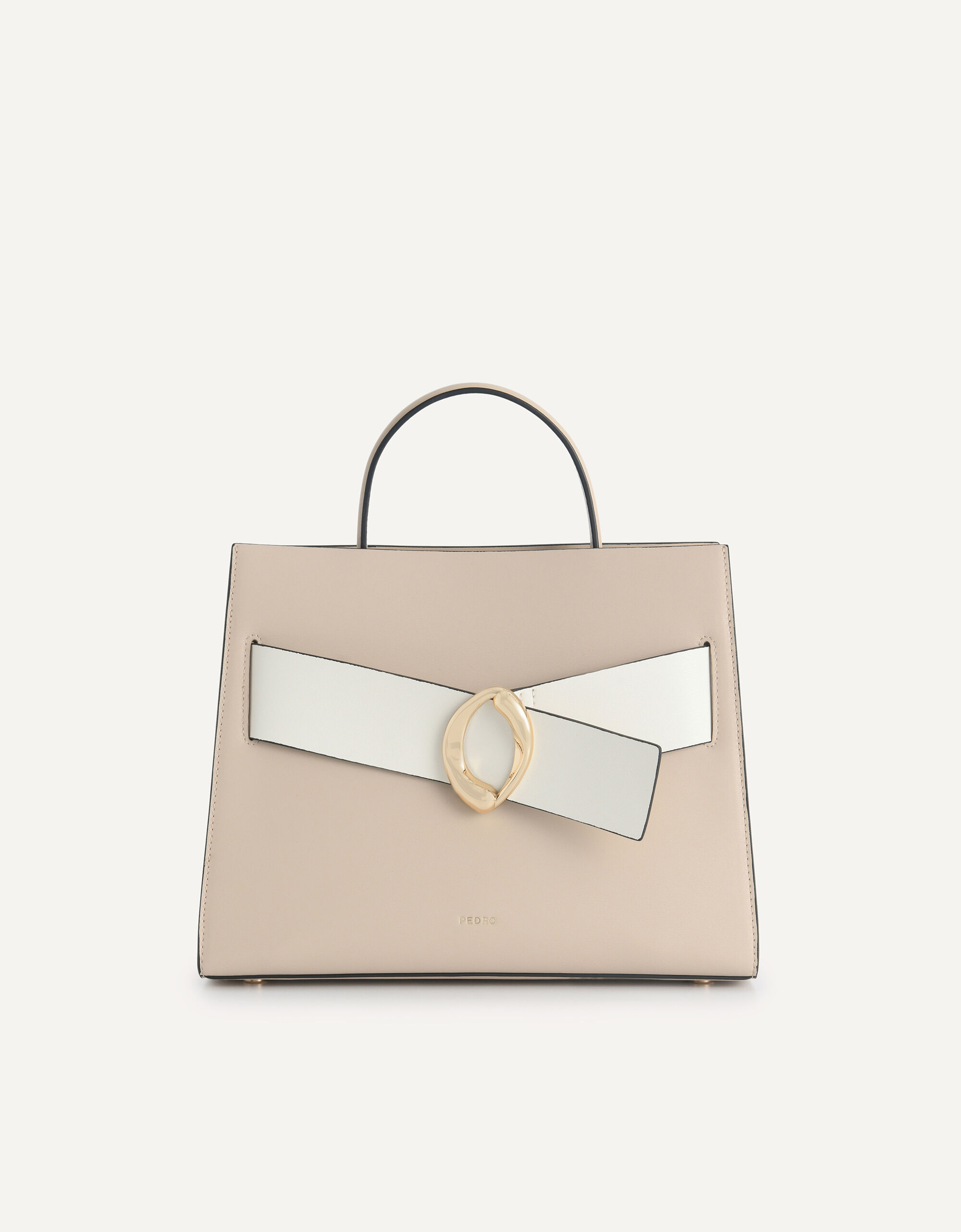 structured leather bag