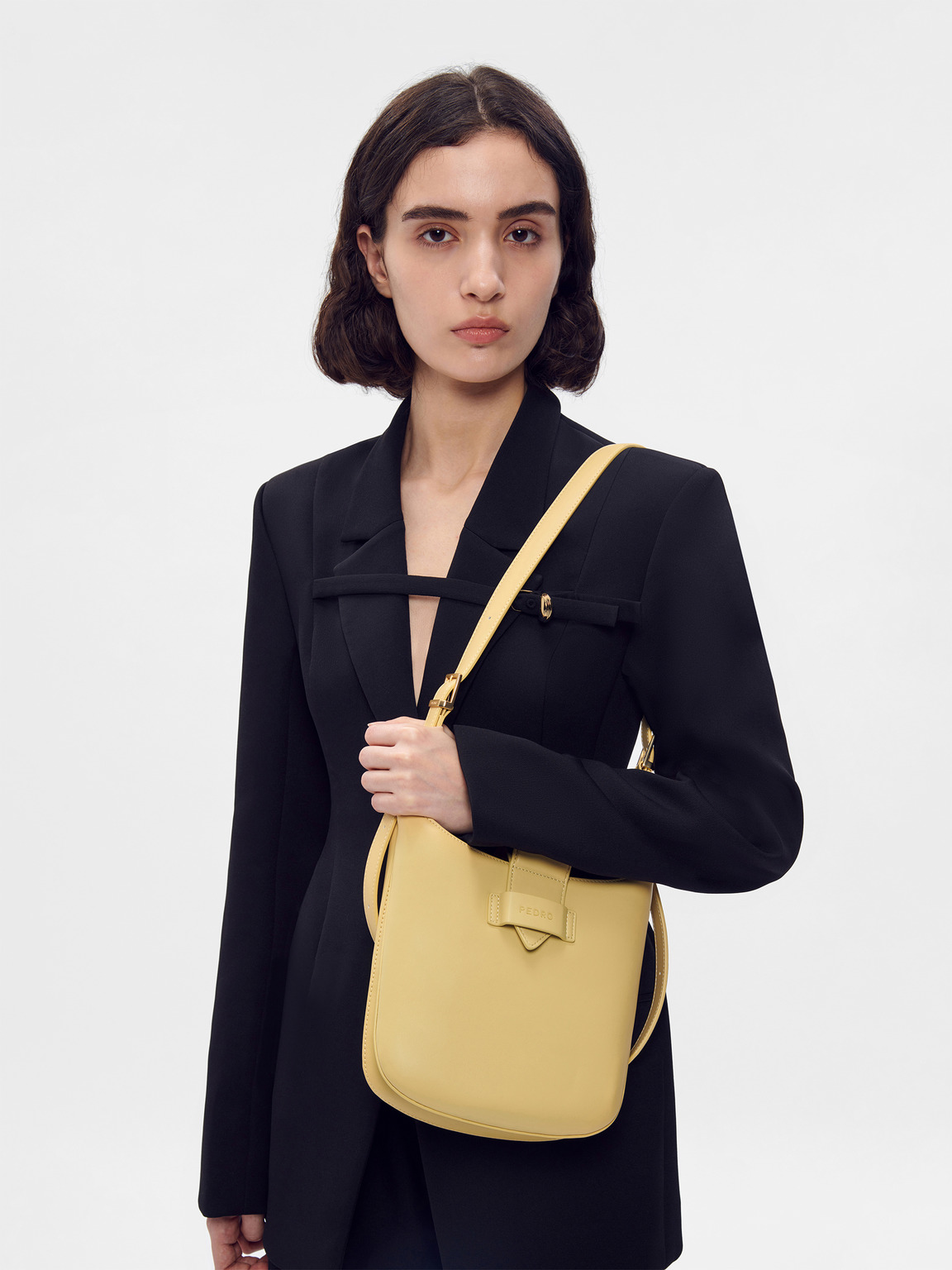 Fadia Shoulder Bag, Yellow