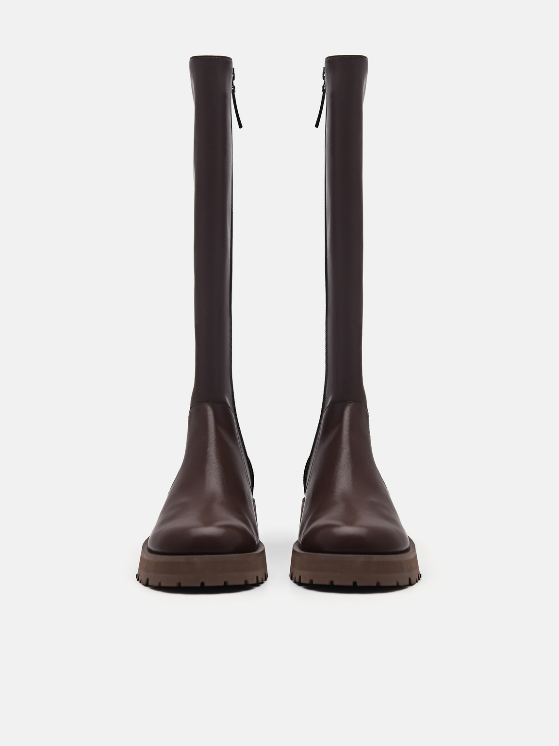 Twigs Knee Boots, Dark Brown