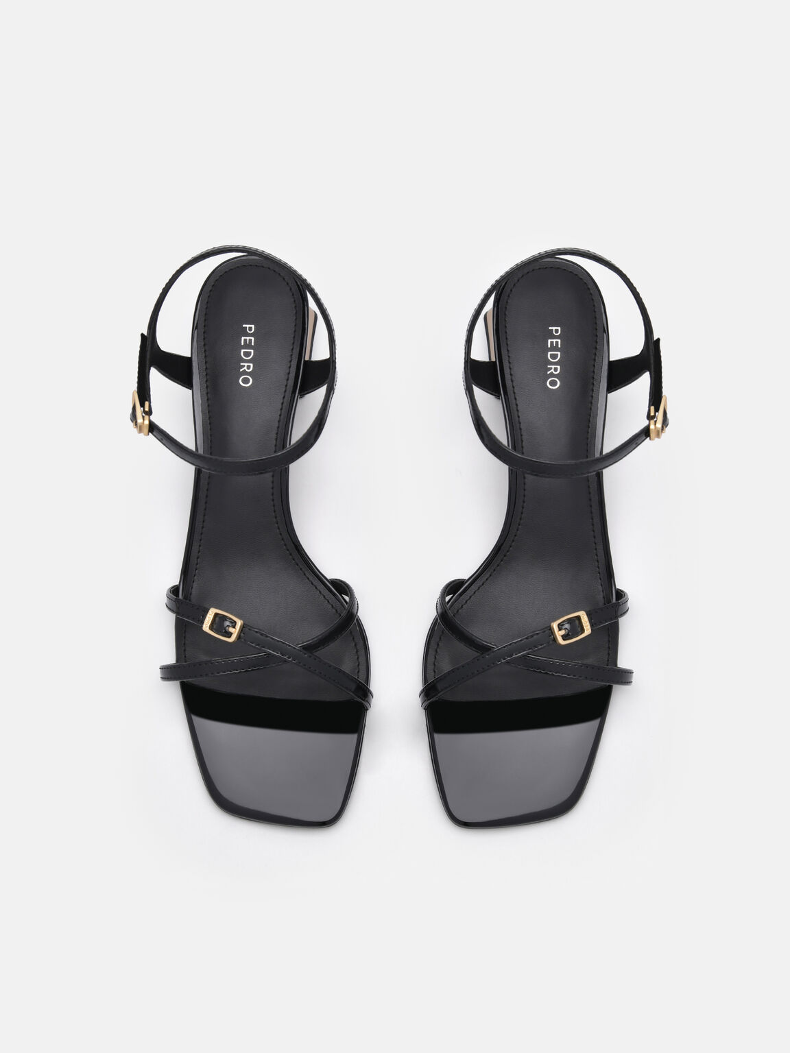Kenzie Heel Sandals, Black