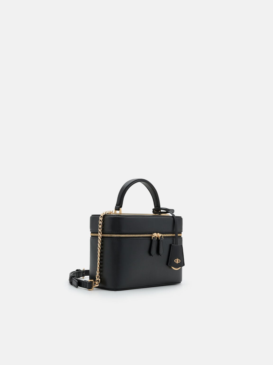 Ari Leather Shoulder Bag, Black