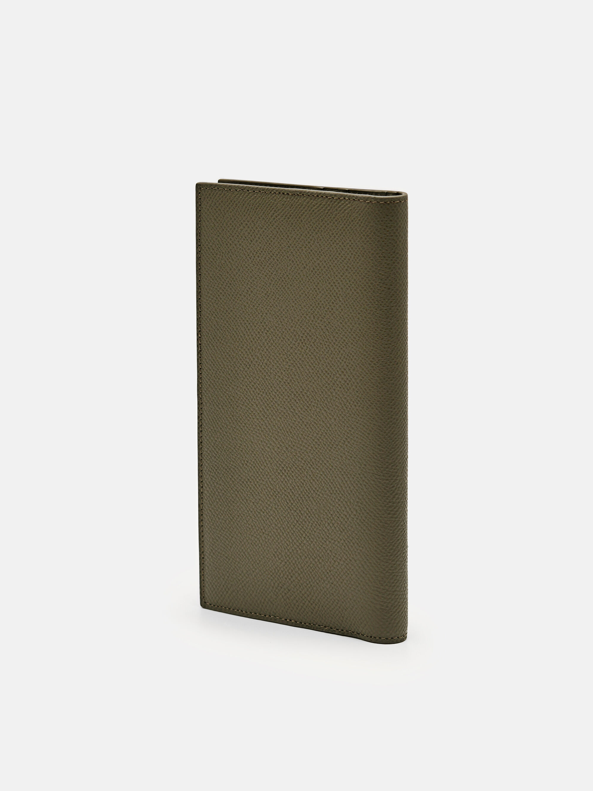 Military Green PEDRO Icon Leather Long Wallet - PEDRO CA
