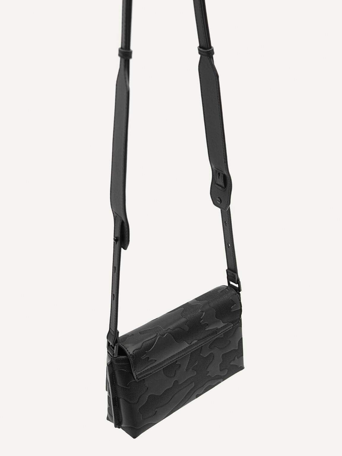 Leather Sling Pouch, Black