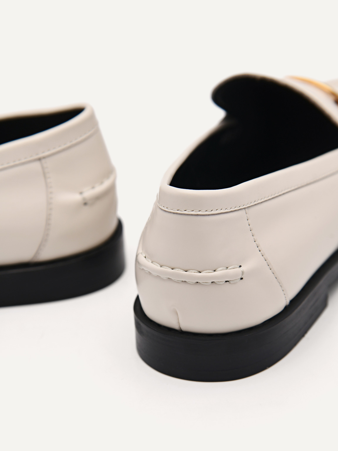PEDRO工作室Jeanne皮革樂福鞋, 粉笔白