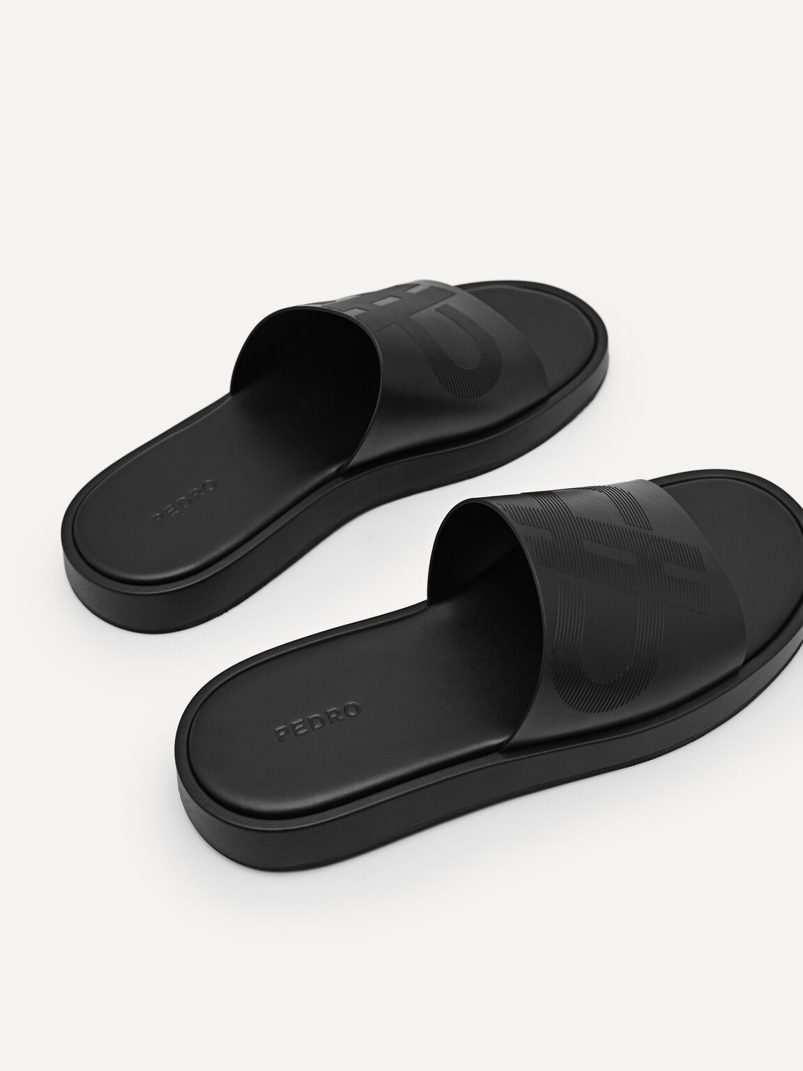 Black PEDRO Icon Slide Sandals - PEDRO EU