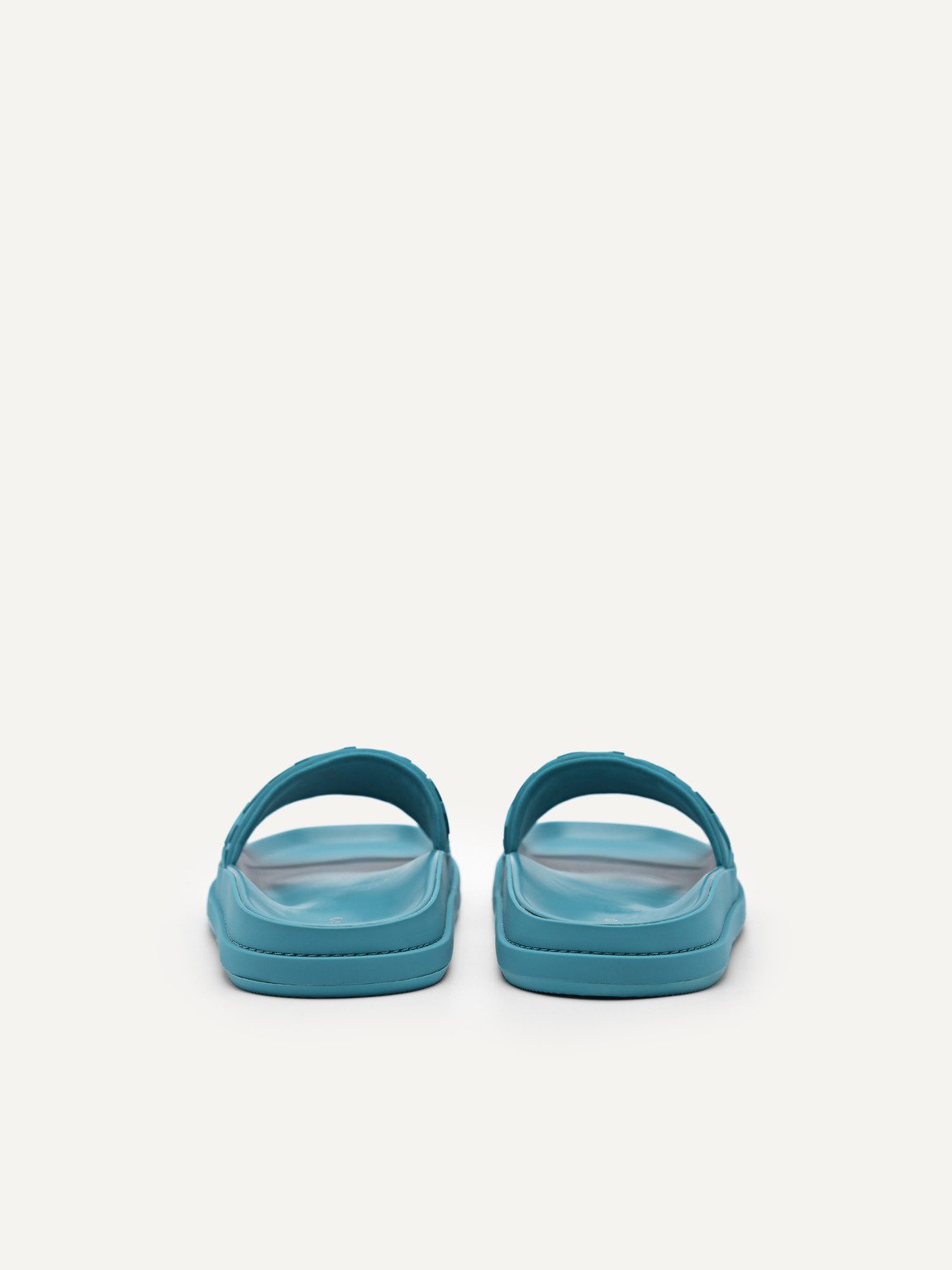 PEDRO標誌壓紋拖鞋, 藍綠色