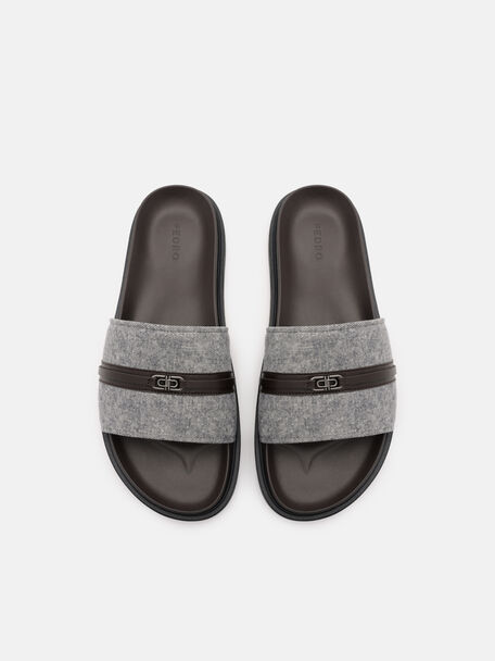 Renly Slide Sandals, Grey
