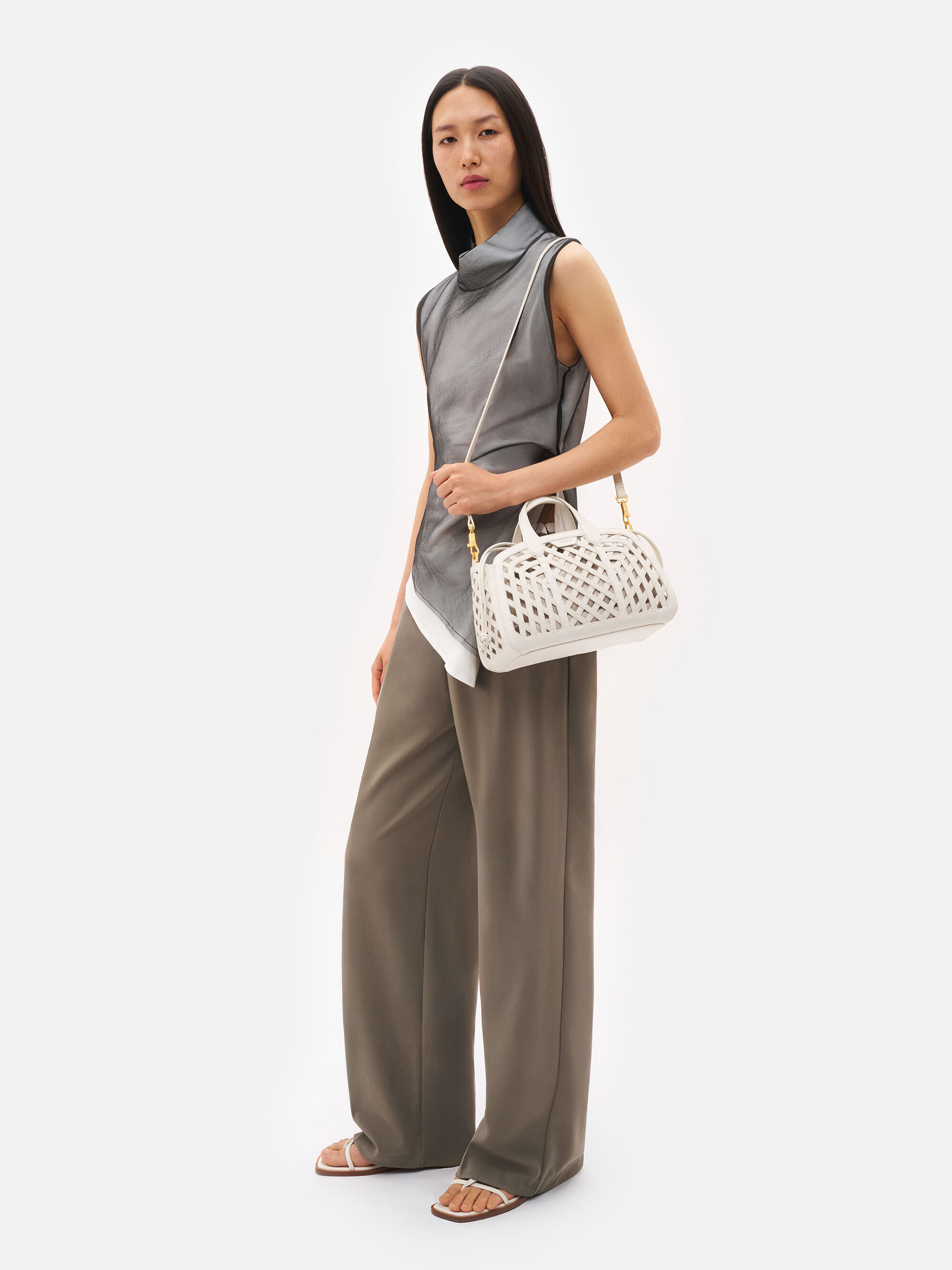 Chalk Orion Woven Tote Bag - PEDRO SG
