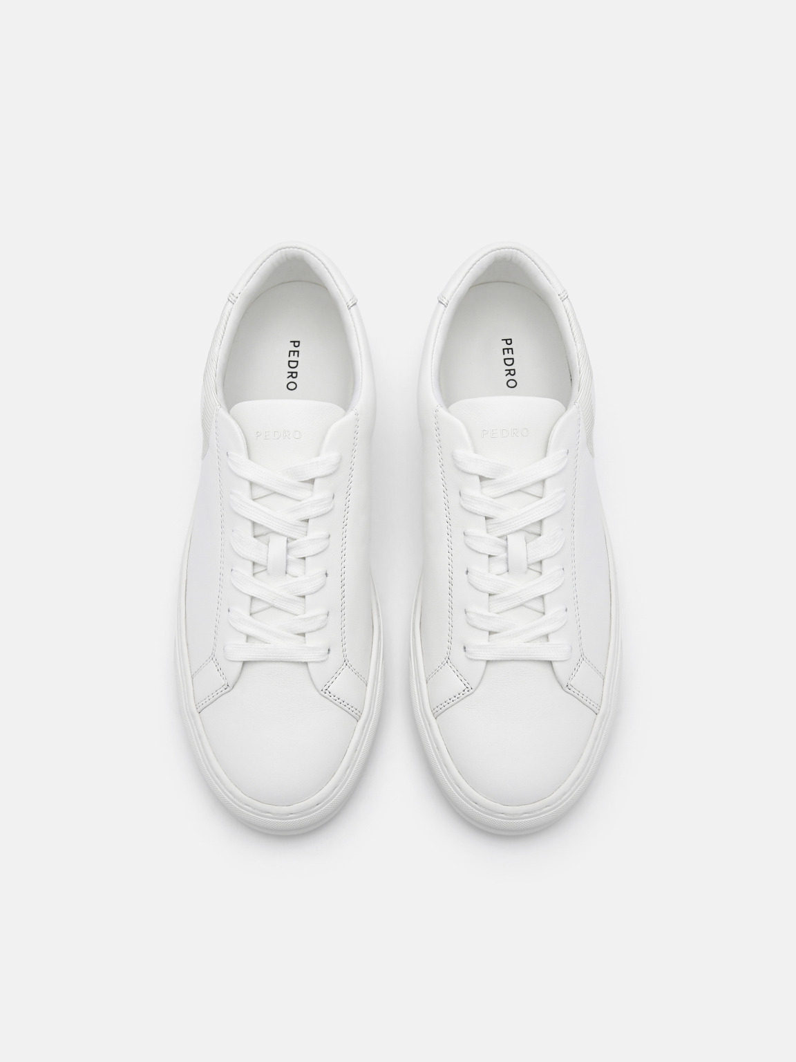 Women's PEDRO Icon Leather Sneakers, White