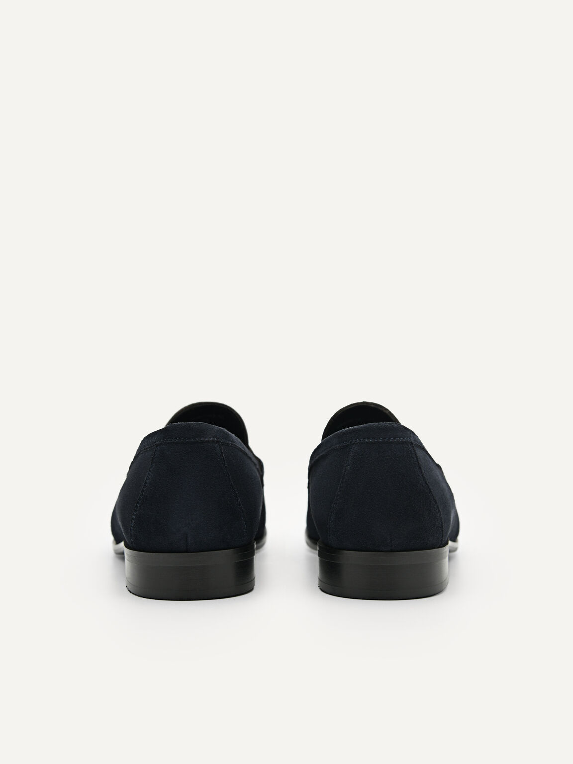 Leather Penny Loafers, Navy