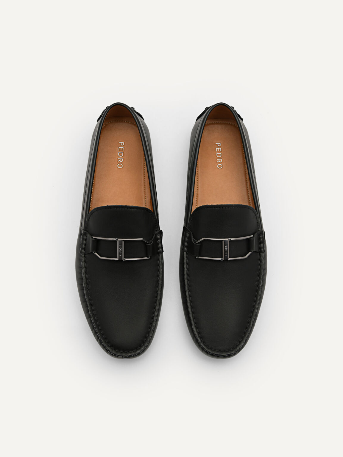 Leather Buckle Moccasins - PEDRO International