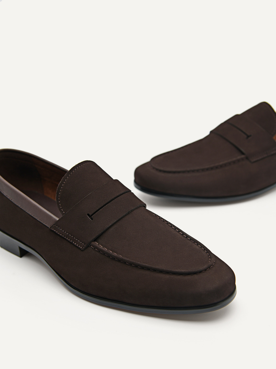 Firth Leather Loafers, Dark Brown