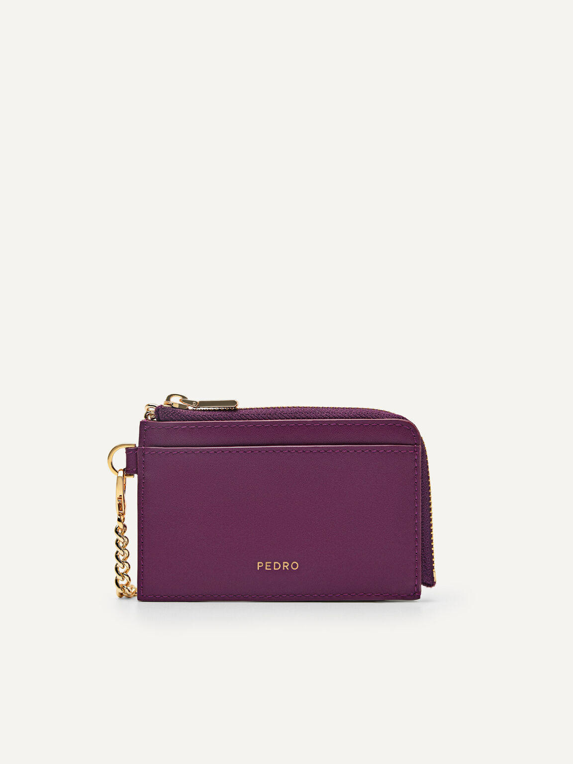 皮革卡包, 紫色