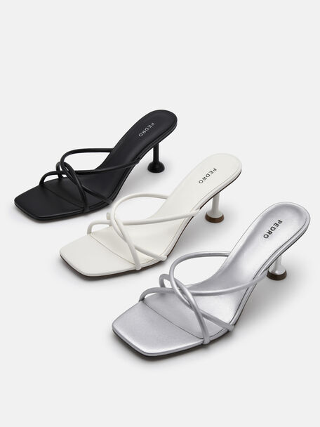 Tindi Heel Sandals, Chalk