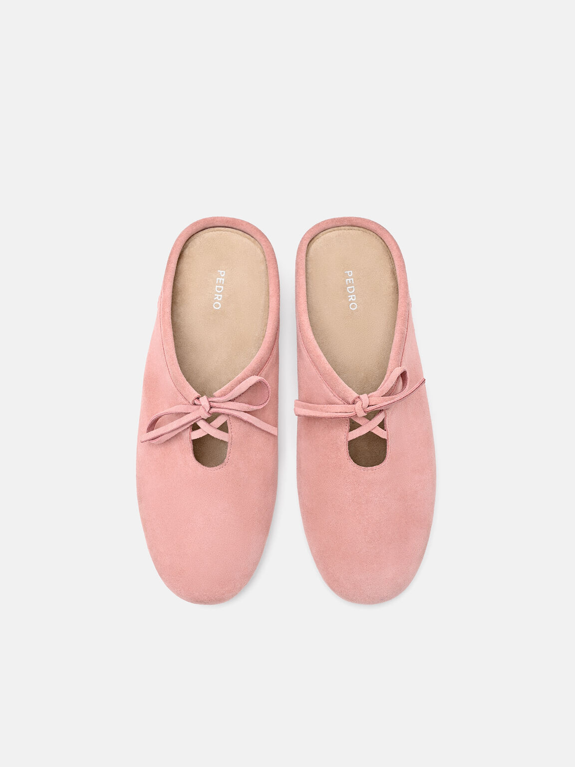 Elise Suede Mules, Pink