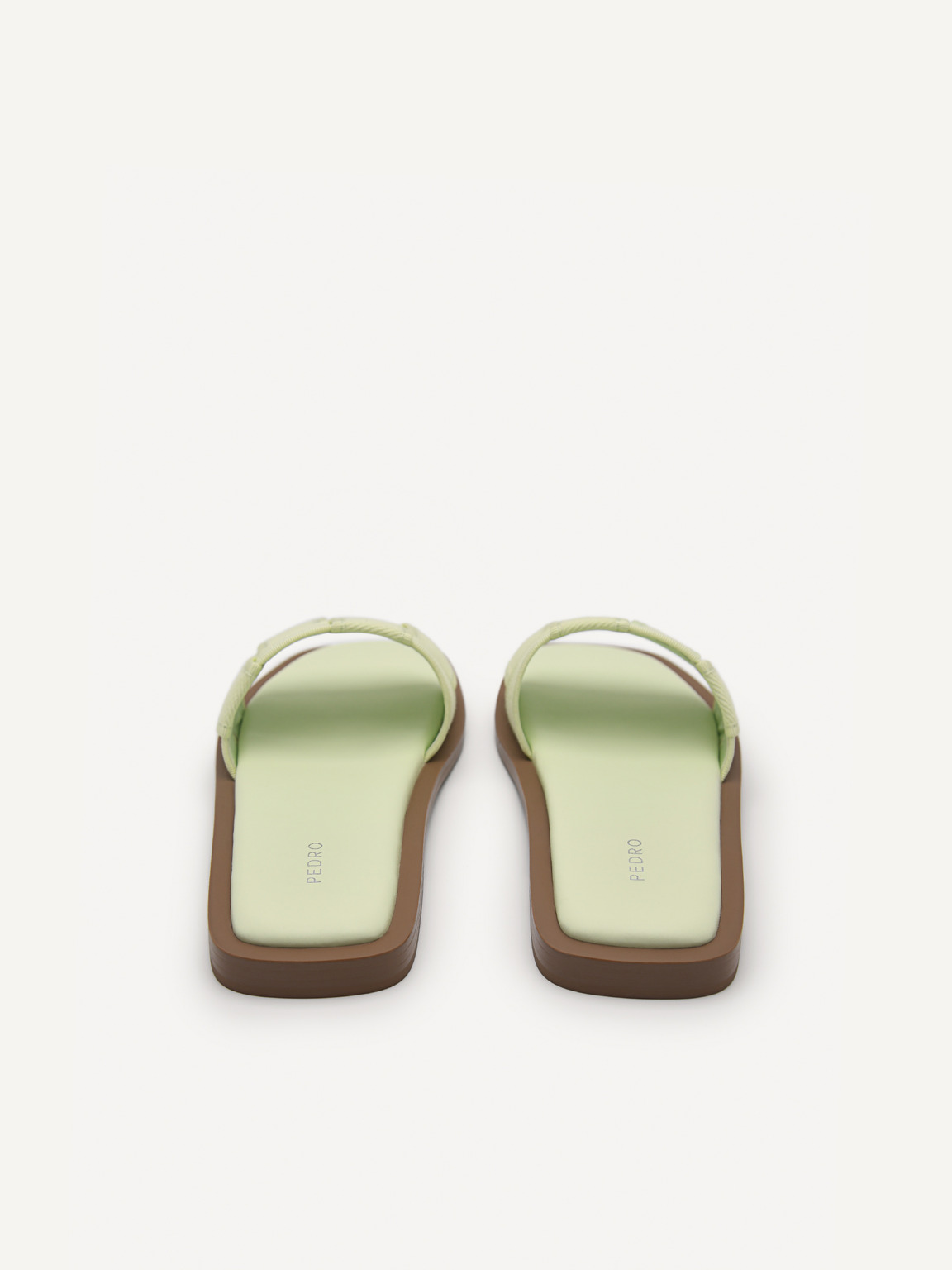 Ibiza Woven Slip-On Sandals, Light Green