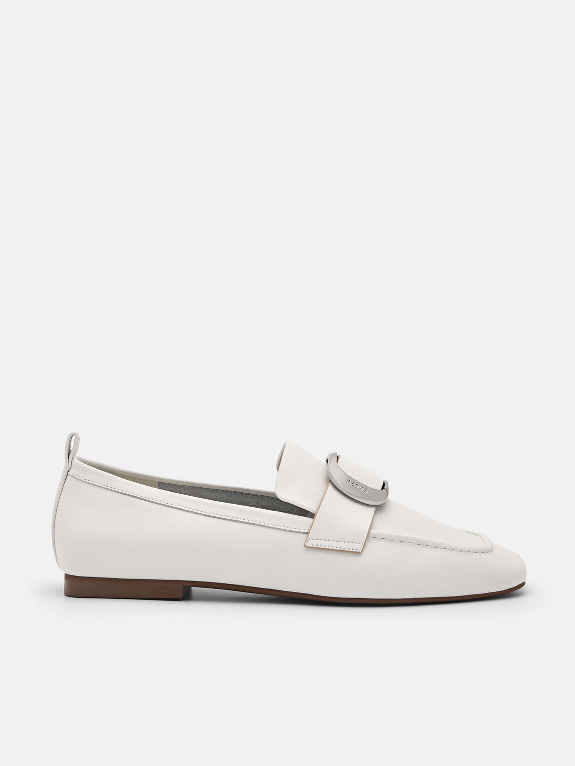 Eden Leather Loafers, White