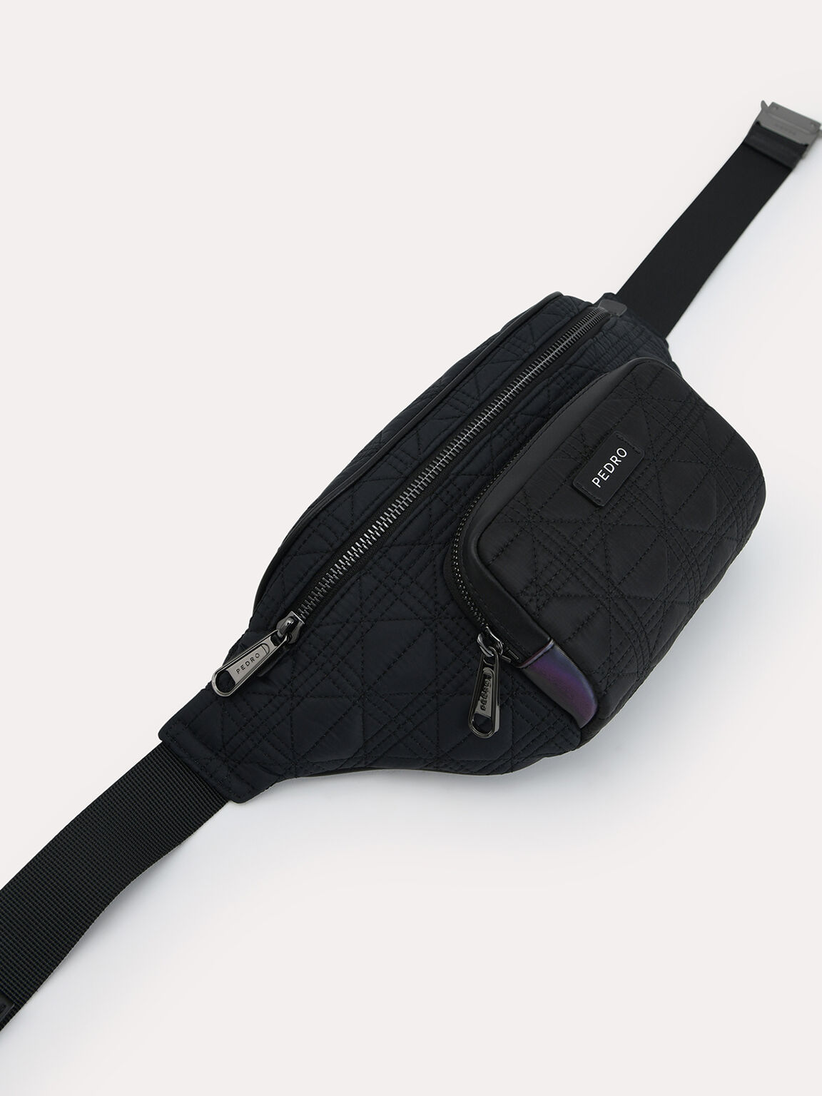 Quilted Sling Pouch, Black