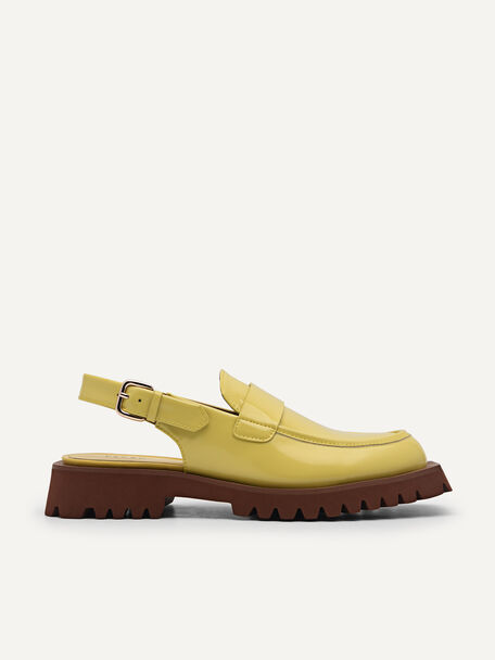 Grapnel厚底樂福穆勒鞋, 黄色
