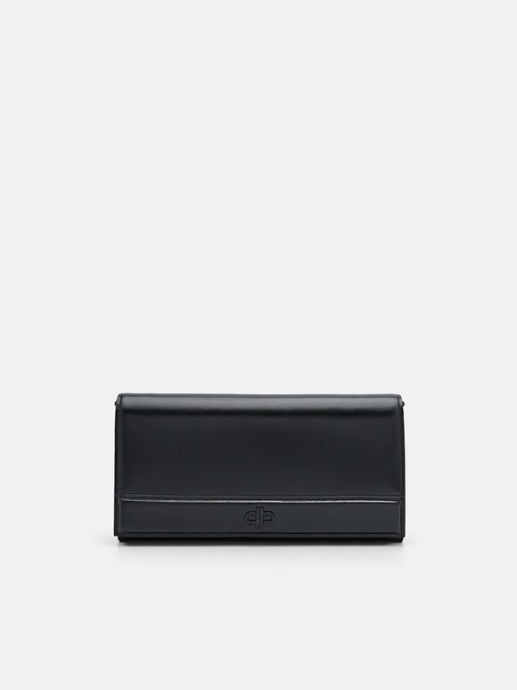 PEDRO Icon Leather Bi-Fold Long Wallet, Black