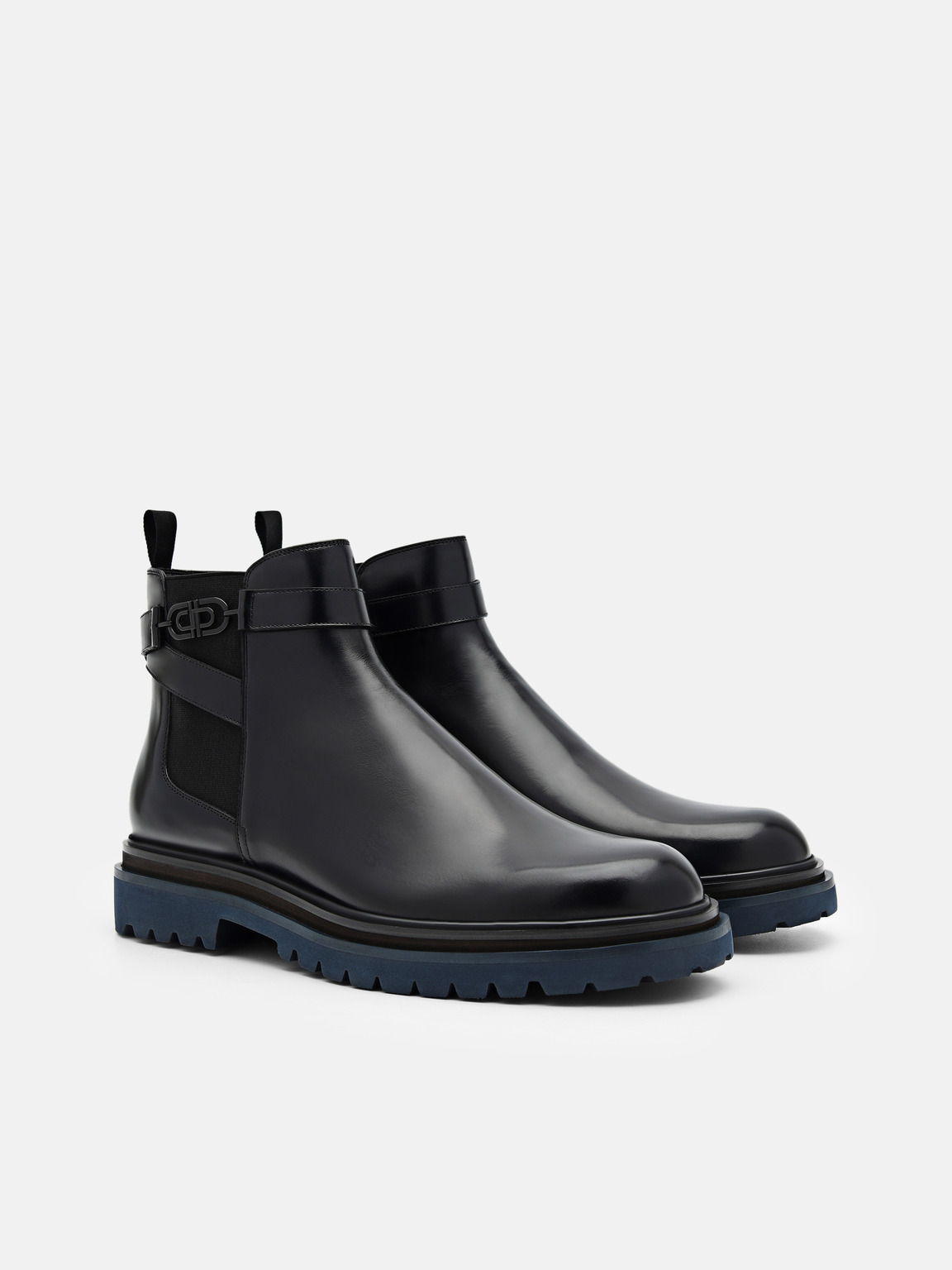PEDRO Icon Leather Chelsea Boots, Black