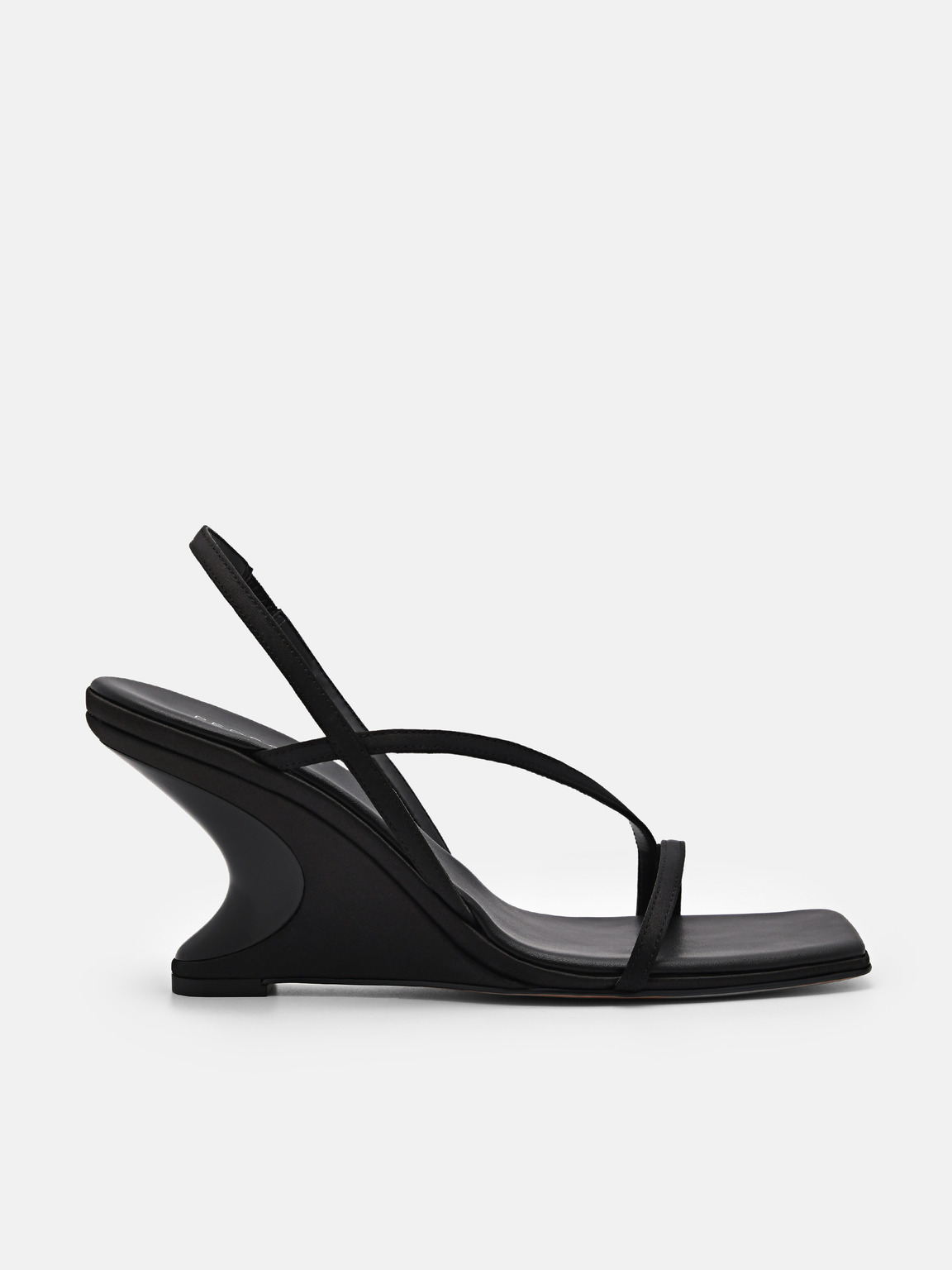 Oriana Wedge Sandals, Black