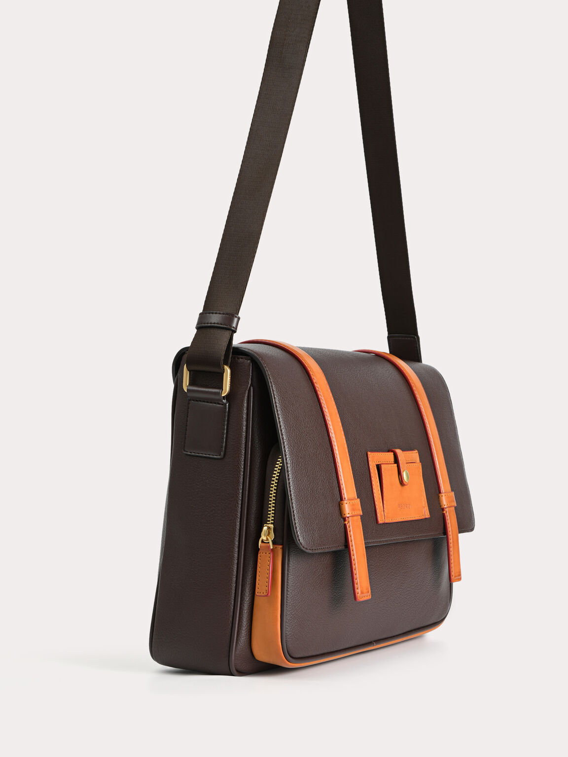 Casual Messenger Bag, Brown