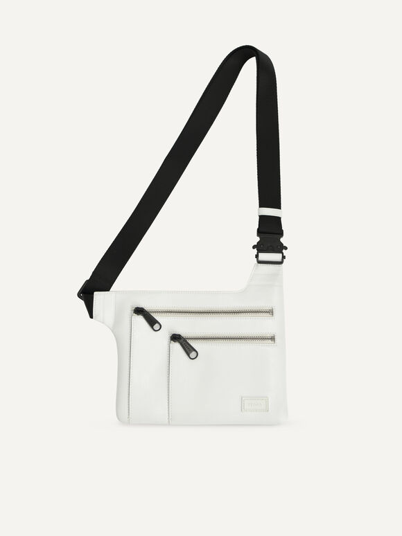 Casual Sling Pouch, White