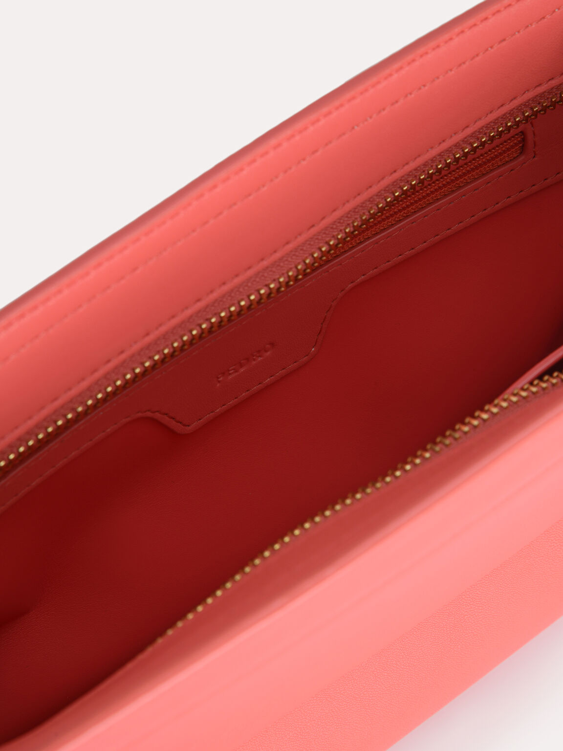 Baguette Shoulder Bag, Coral Pink
