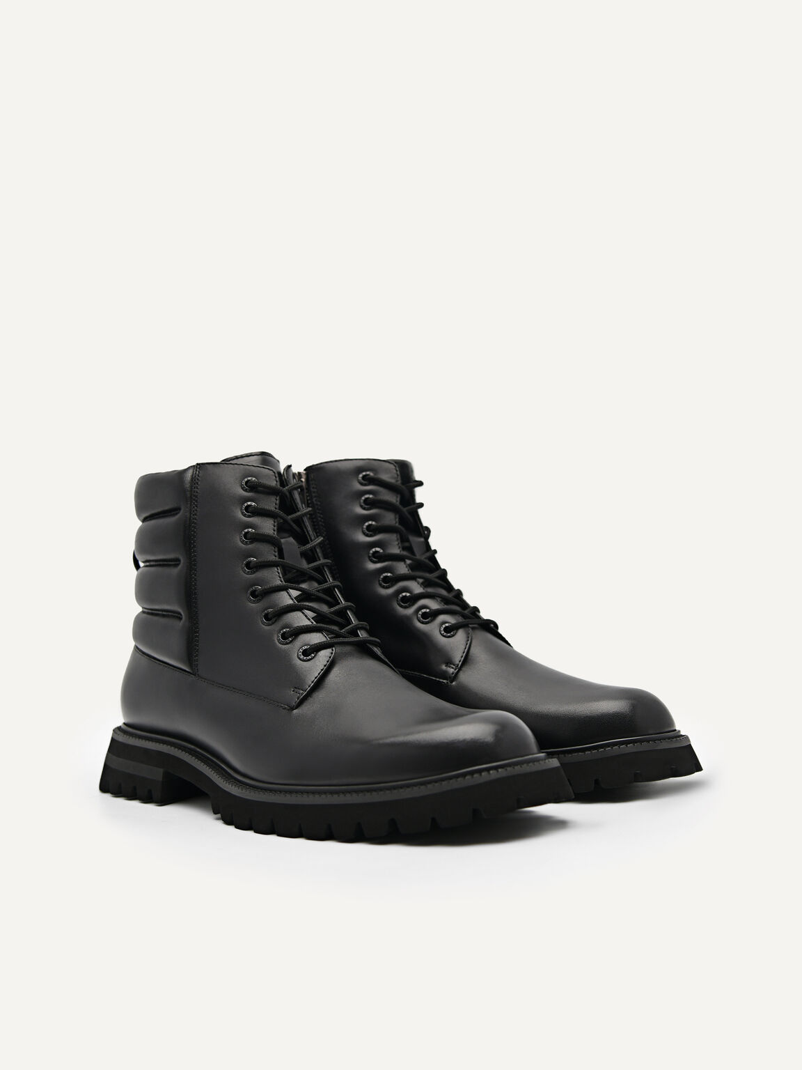 Jay Leather Boots, Black