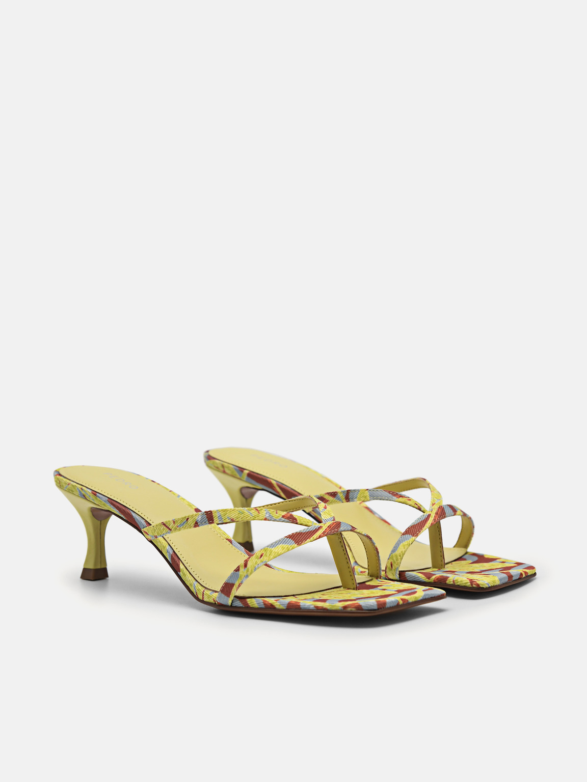 Corrin Heel Sandals, Yellow