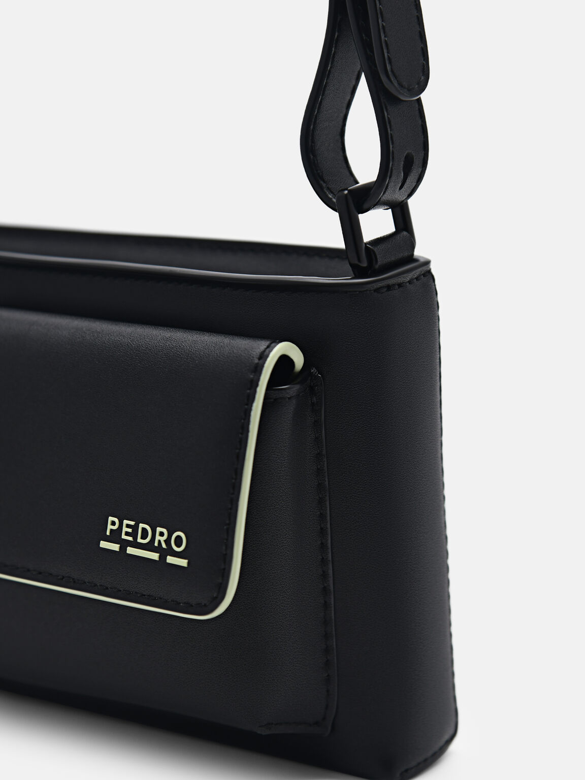 rePEDRO Recycled Leather Mini Sling Bag, Black