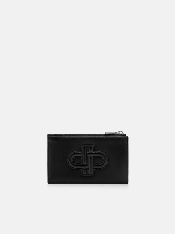 PEDRO Icon Leather Card Holder, Black