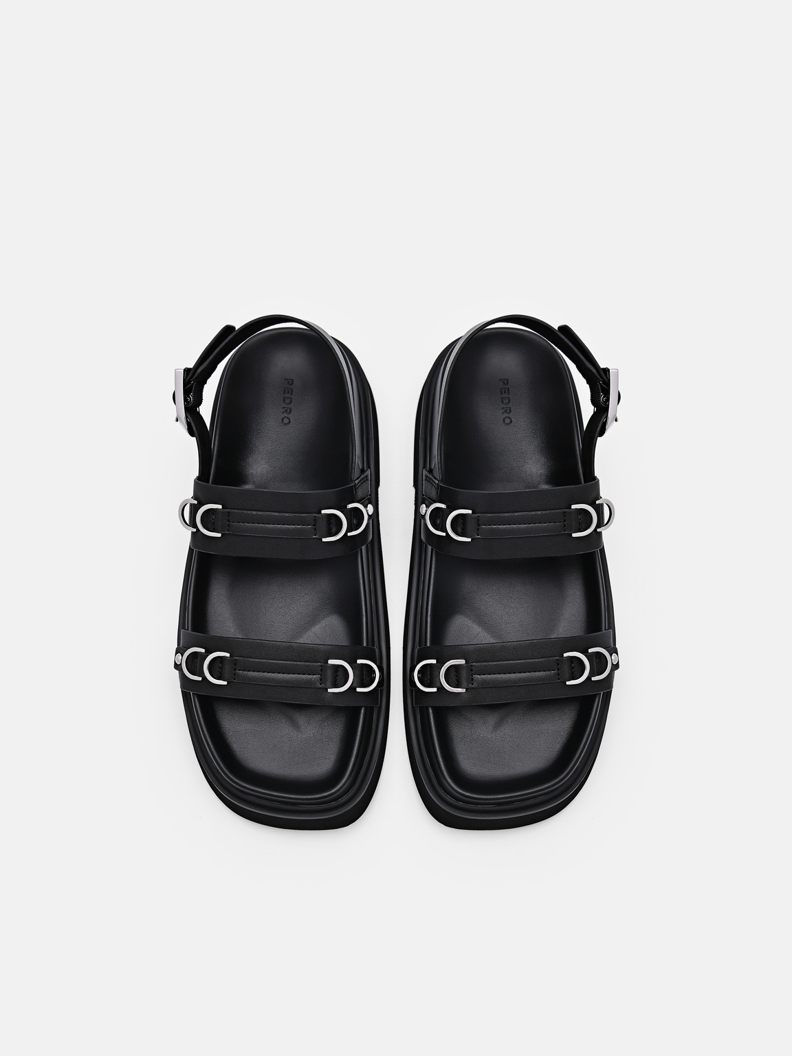 Helix Slingback Sandals, Black