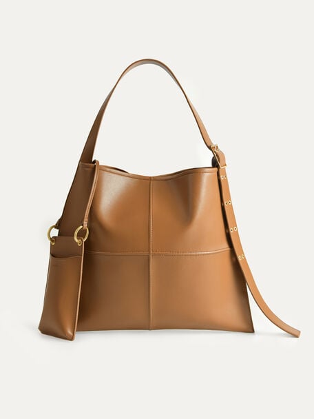 Tangram手提包, 棕色