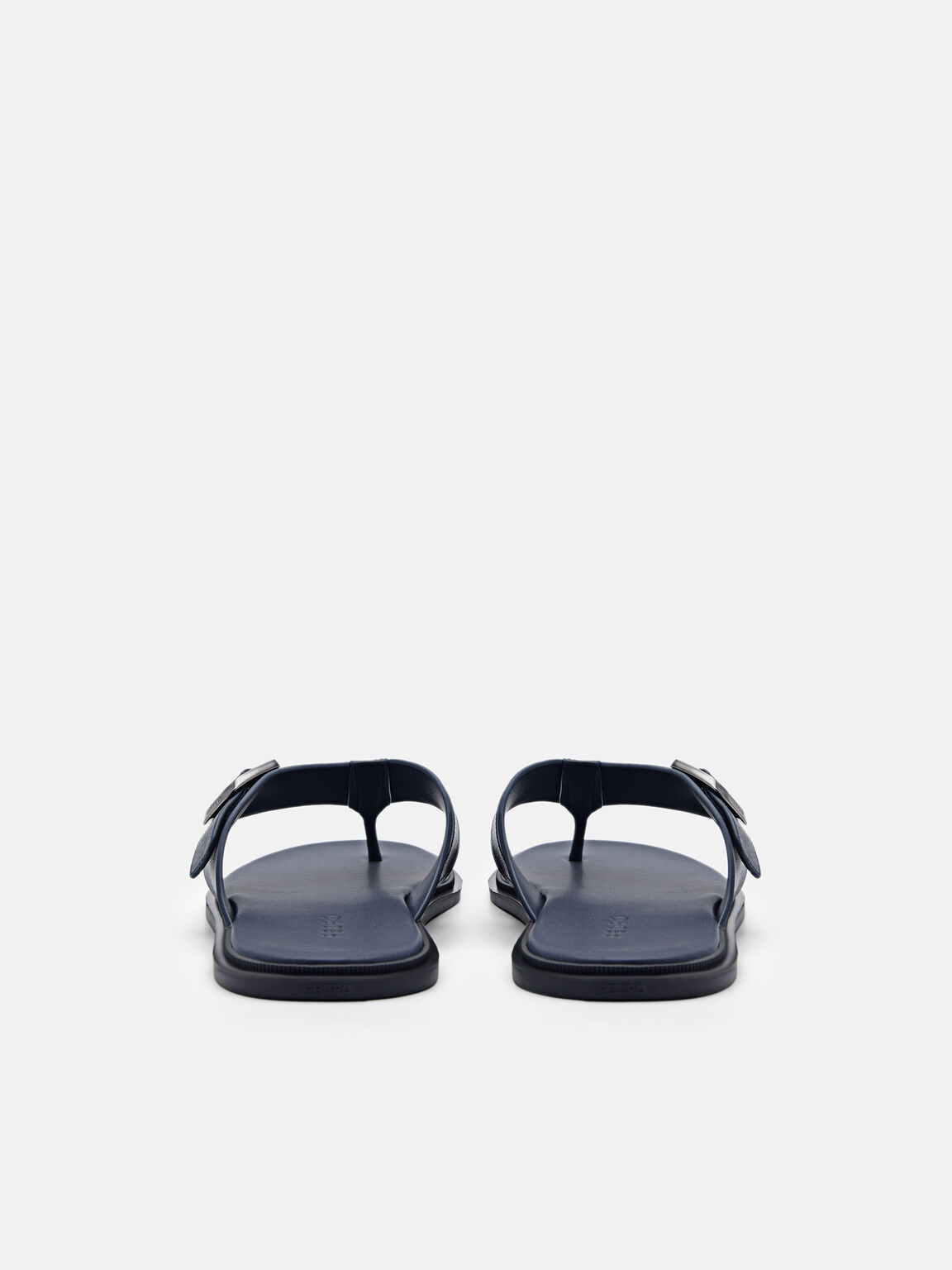 Helix Leather Thong Sandals, Navy