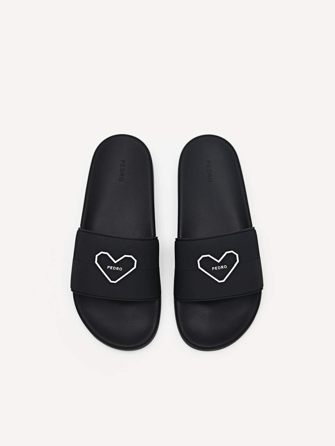 Eterna Slide Sandals, Black