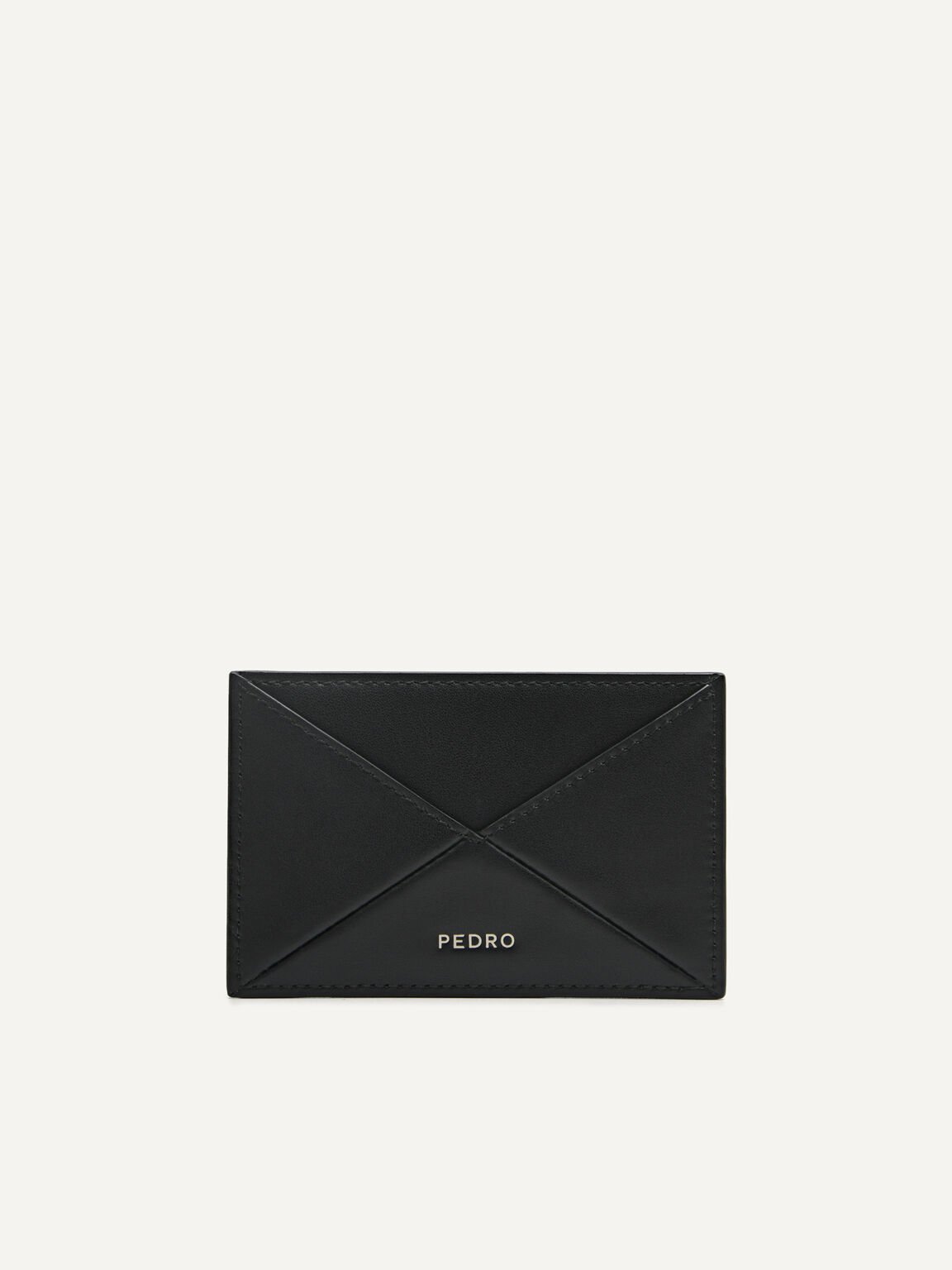 PEDRO 스튜디오 레더 카드 지갑, 블랙