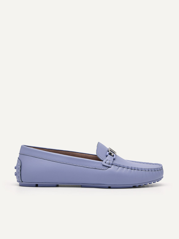 PEDRO Icon Leather Driving Shoes, Violet