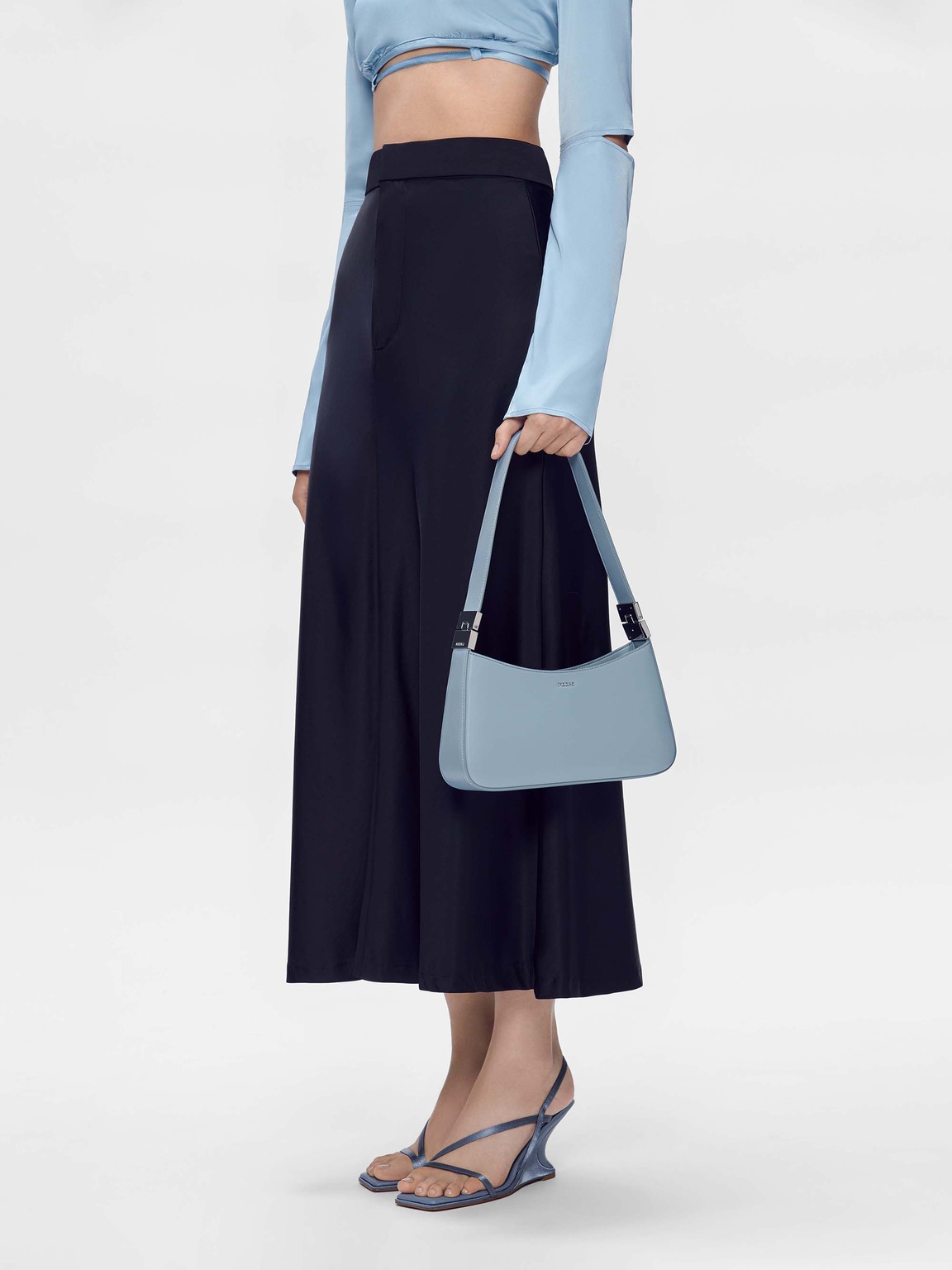 Jatte Shoulder Bag, Slate Blue