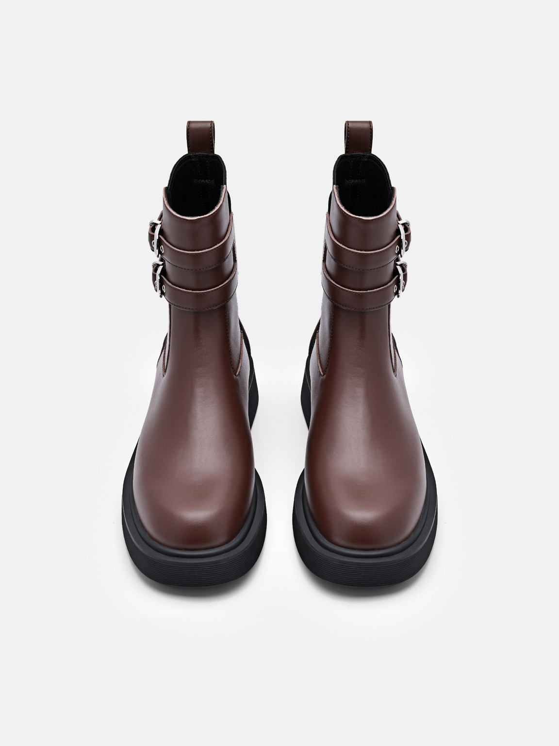 Flo Leather Chelsea Boots, Dark Brown