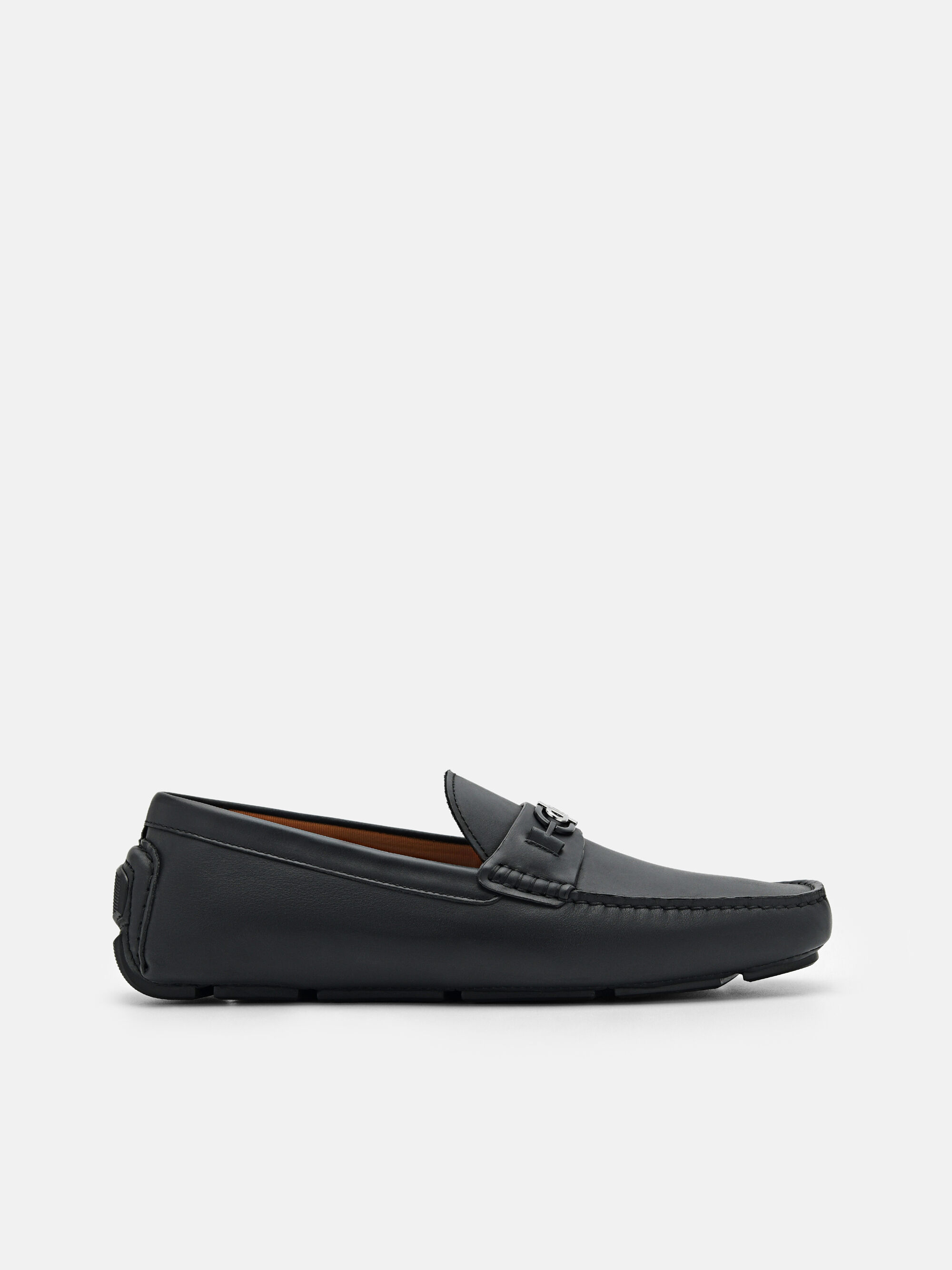 Black PEDRO Icon Leather Driving Shoes - PEDRO US