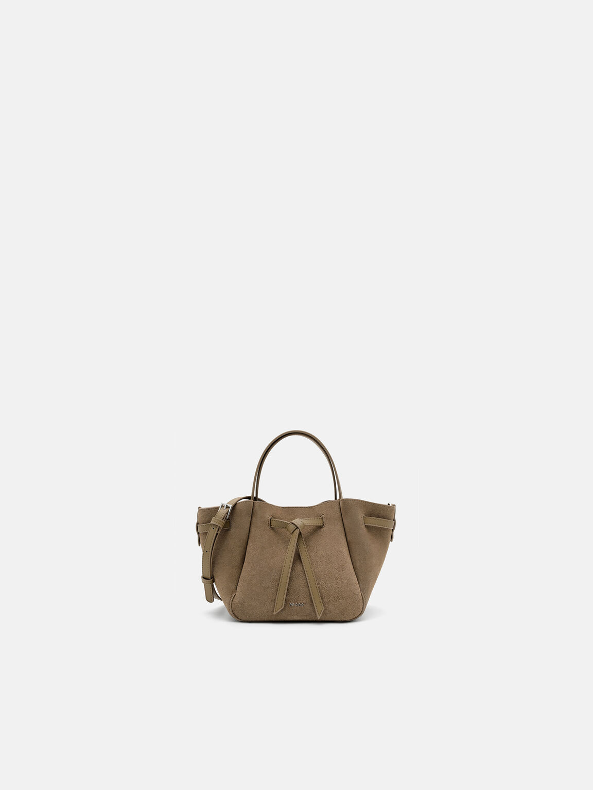 Emory Suede Tote Bag, Olive