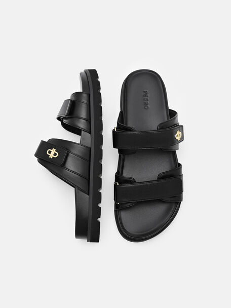 Sanni Slide Sandals, Black