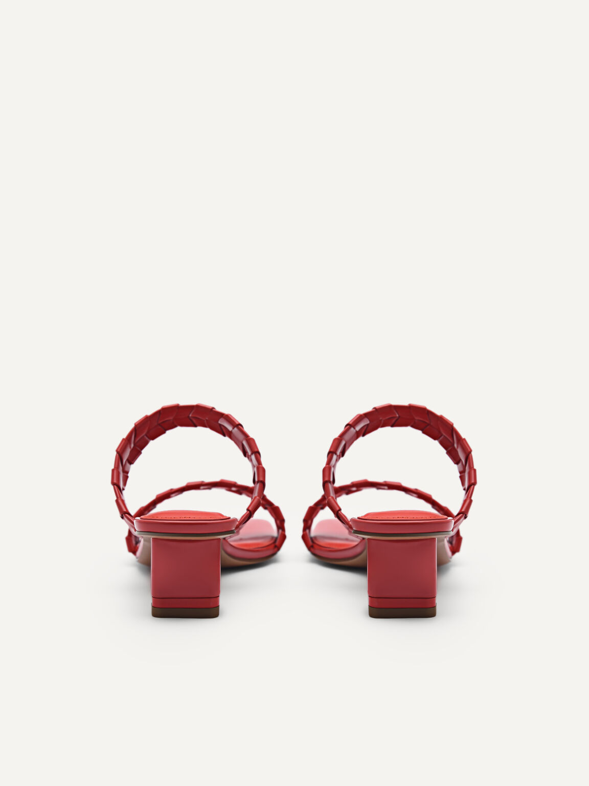 Palma Heel Sandals, Red